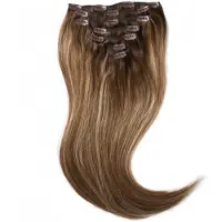 Rapunzel of sweden Classic Clip-ins Straight / Medium Volume / 7 pieces Hazelnut Caramel Balayage B2.3/5.0 50 cm Löshår 110 g