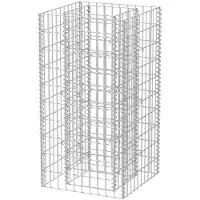 vidaXL Planteringsgabion upphöjd stål 50x50x100 cm