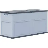 vidaXL Dynbox 320 liter grå svart