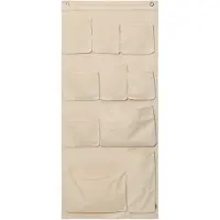 Ferm Living Väggfickor - Canvas XL - 70x160 cm - Off-White - - One Size - Förvaring