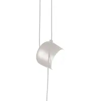 Flos Design pendellampa AIM Small, dimbar, Vitt / opal, Vardagsrum / matsal, Aluminium / grå / zink, Design, Pendellampa