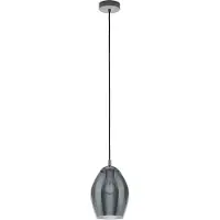 Eglo Glas pendellampa Estanys, dimbar, Svart, Vardagsrum / matsal, Glas, Pendellampa