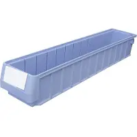 Viso TR 6109 Genomskinlig lagerlåda (B x H x D) 117 x 90 x 600 mm Blå 1 st