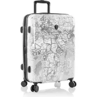 Heys Journey 3G Fashion Spinner kabinväska 66 cm, svart/vit karta