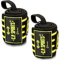 C.P. Sports Strongman handledslindor 50 cm Svart Gul