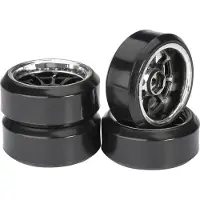 Absima 1:10 Gatumodell Kompletta hjul Drifter C 9 ekrar Svart-krom 4 st