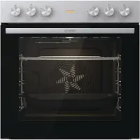 Gorenje Essential BC6715E02XK - Ugn - inbyggd - fördjupning - bredd: 56 cm - djup: 55 cm - höjd: 59 cm - med självrengöring - Klass A - rostfritt stål