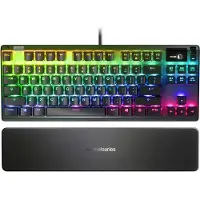 SteelSeries Apex 7 TKL - tangentbord - med bildskärm - QWERTY Inmatningsenhet (Öppnad)