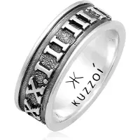 KUZZOI Ring 'Zahlen' svart / silver
