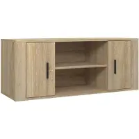 vidaXL TV-bänk, Sonoma ek, 100x35x40 cm
