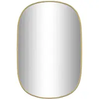 vidaXL Väggspegel guld 60x40 cm
