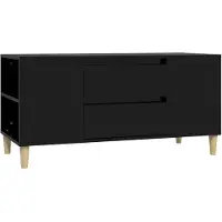vidaXL TV-bänk, Svart, 102X44,5X50 Cm, Träbaserat Material