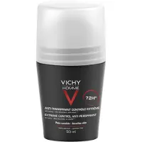 VICHY Homme Antiperspirant Deodorant Rollon 72h 50 Ml