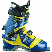 Scarpa - Telemark - T2 Eco True Blue Acid Green för UnisexAluminium - Storlek 41,5 - Blå