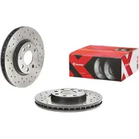 Brembo Bromsskiva 0986011X fram, perforerad, ventilerad, perforerad, 1 Stycke