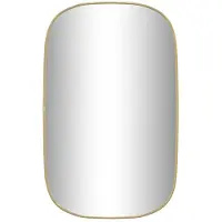 vidaXL Väggspegel guld 80x50 cm