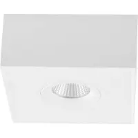 EVN LED takspotlight Cubito, dimbar, Vitt / opal, Vardagsrum / matsal, Aluminium / grå / zink, Modern, LED-taklampa