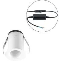 EVN Noblendo LED infälld taklampa vit Ø 3,5 cm Noblendo, dimbar, Vitt / opal, Vardagsrum / matsal, Aluminium / grå / zink, Modern