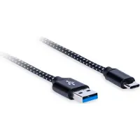 Aq Premium PC67018 1,8 m Svart-Vit Hi-Fi USB-kabel