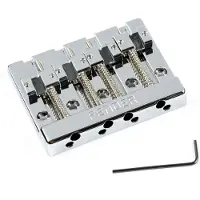 Fender HiMass 4-String Bass Bridge Assembly With Zinc Saddles Chrome