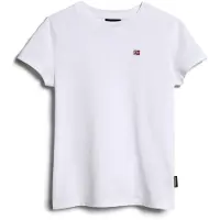 Napapijri T-shirt 'Salis' cranberry / svart / vit