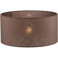 Duolla Lampskärm Roller, jordbrun, Ø 50 cm, höjd 24 cm Roller , Brun / rost, Textil / tyger / siden