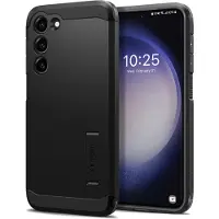 Spigen Tough Armor - Baksidesskydd för mobiltelefon - polykarbonat, termoplastisk polyuretan (TPU) - svart - för Samsung Galaxy S23+