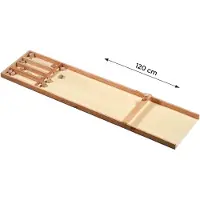 Longfield Brädspel - ENGELHART - Mini shuffleboard-spel - Beige - Blandat - Barn