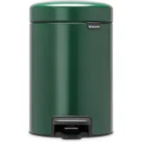 Brabantia newIcon - Soptunna - fliplock - 3 L - fotpedal - pinjegrön