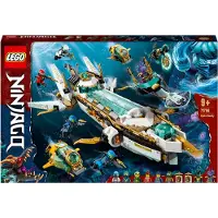 LEGO 71756 NINJAGO The Hydro Bounty – Ubåt med Kai och Nya minifigurer, Ninja Toy för barn från 9 år och uppåt