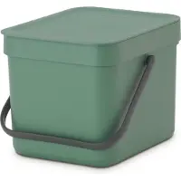 Brabantia Sophink med lock och handdtag 6L, Brabantia, Grön