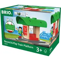 BRIO World Tågstation m. Ljudinspelare 33840 - - One Size - Tåg