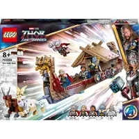 LEGO 76208 Marvel Thors långskeppsbyggande leksaksbåt med Avengers och Stormbreaker-minifigurer, från 8 år och uppåt