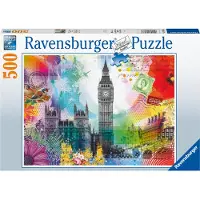 Ravensburger London Postcard, 500 styck, Byggnader, 12 År
