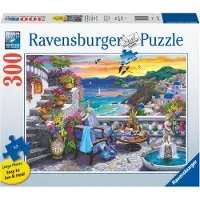Ravensburger Santorini Sunset 300 Piece Large Format Jigsaw Puzzle for Adults - 17130 - Varje bit r unik SoftClick -teknik betyder att bitar pas