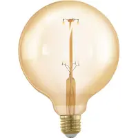 Eglo E27 LED G125 bärnstensfärgad globlampa varmt vitt ljus