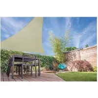 Pro Garden Markis Ambiance Triangulär Sand 3,6 x 3,6 x 3,6 m