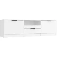vidaXL TV-skåp vit 140x35x40 cm konstruerat trä