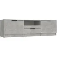 vidaXL Tv-bänk betonggrå 140x35x40 cm konstruerat trä