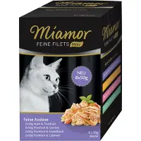 Miamor Fine Fillets Mini Multibox i gelé 8 x 50 g kyckling och tonfisk
