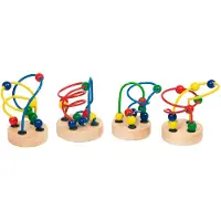 Goki Mini bead maze, 1 År, Metall, Trä, Multifärg