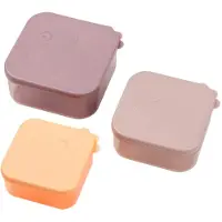 Done by Deer Matlåda - Deer Friends - 3-pack - Powder - - One Size - Matlåda
