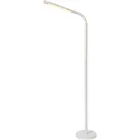 Lucide LED golvlampa Gilly, dimbar, Vitt / opal, Vardagsrum / matsal, Metall, Modern, LED-golvlampa