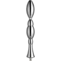 Hismith Premium Anal Bubbled Dildo Tillbehör med KlicLok 22,5 cm - Silver - Silver