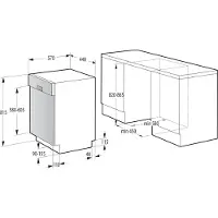 Gorenje 3838782574443 - Diskmaskin - Svart, Silver