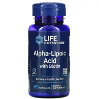 Life Extension , Alfa-Lipoic Syra med Biotin, 60 kapslar