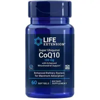 Life Extension , Super Ubiquinol CoQ10 med Förbättrad Mitokondriell Stöd, 100 mg, 60 Mjuka Gel