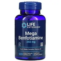 Life Extension , Mega Benfotiamin, 250 mg, 120 Vegetariska Capsuler