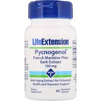 Life Extension - Pycnogenol French Maritime Pine Bark Extract, 100mg - 60 vcaps
