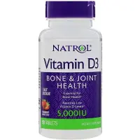 Natrol Natrol- Vitamin D3, Fast Dissolve, Strawberry Flavor, 5,000 IU, 90 Tablets